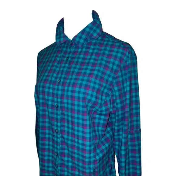 new duluth trading co duluthflex sidewinder size women’s large long sleeve shirt - Picture 3 of 10